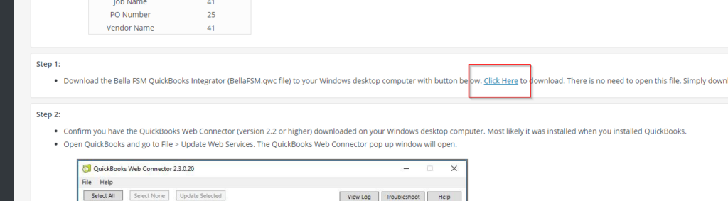 Download the QuickBooks QWC File